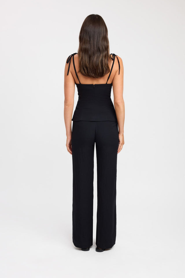 front Hayman Tie Strap Top Kookai Fitted Thin strap white womens-singlets 