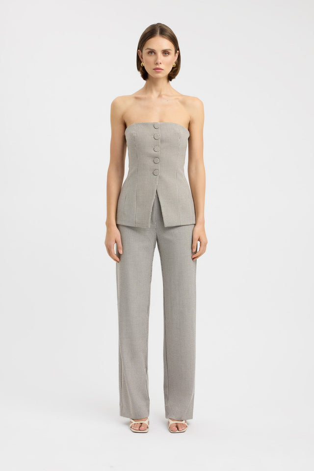 side Denver Pants Kookai relaxed Low-rise womens-regular-pants 