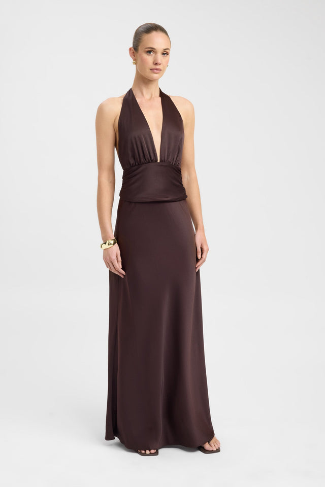 front Palermo Maxi Skirt Kookai Straight Maxi womens-skirts 