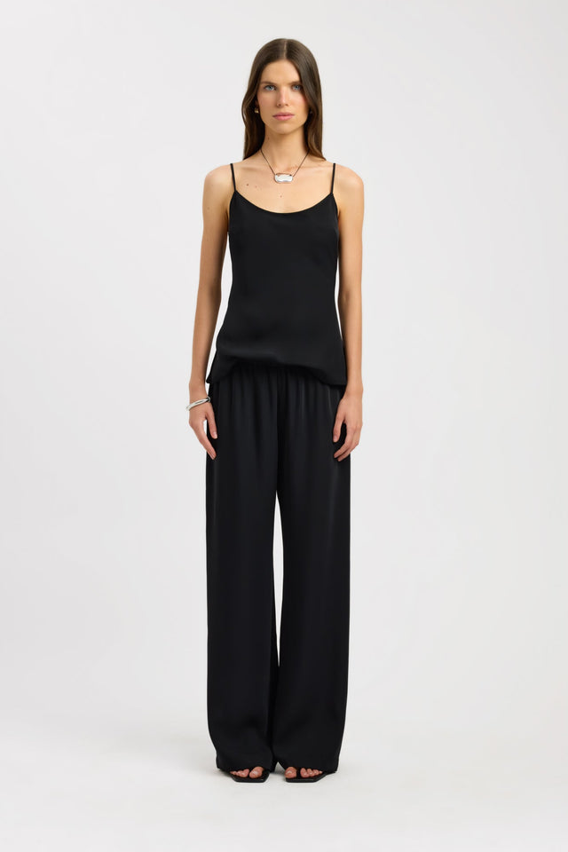 side Maria Long Cami Kookai Fitted Scoopneck Sleeveless Womens-Blouse 