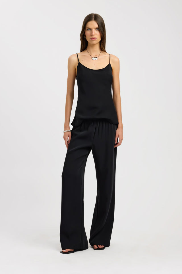 front Maria Long Cami Kookai Fitted Scoopneck Sleeveless Womens-Blouse 