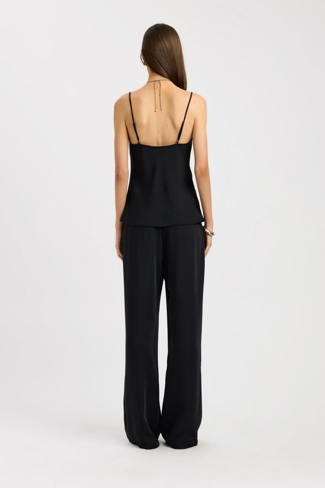 back Maria Long Cami Kookai Fitted Scoopneck Sleeveless Womens-Blouse 