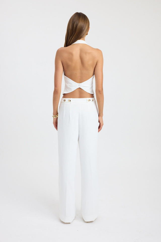 Opal Deep Vee Halter Top