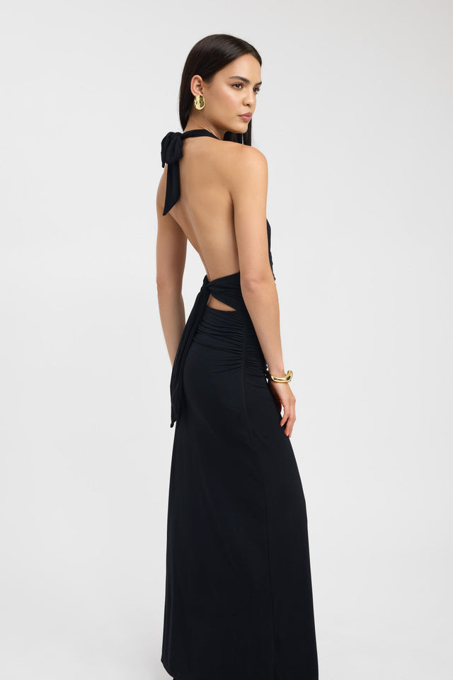 back Leni Maxi Dress Kookai Bodycon Maxi Fitted Plungeneck womens-dresses 