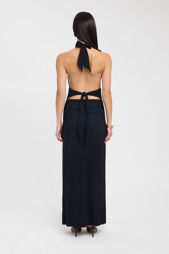 back Leni Maxi Dress Kookai Bodycon Maxi Fitted Plungeneck womens-dresses 