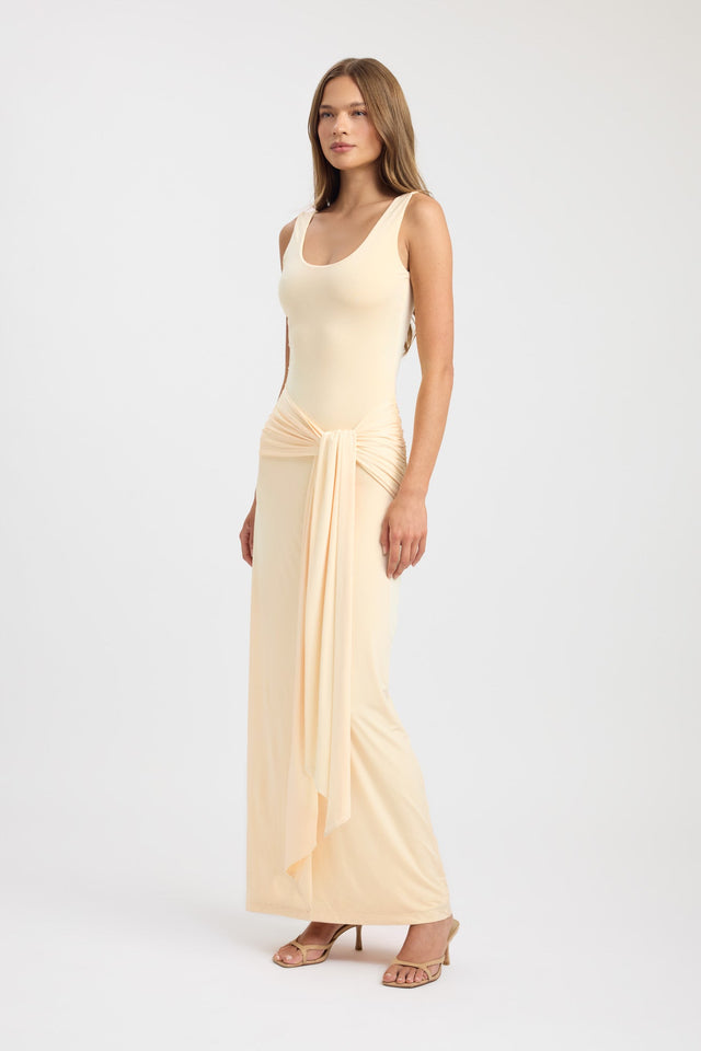 side Shara Maxi Dress Kookai Bodycon Maxi Fitted Scoopneck womens-dresses 