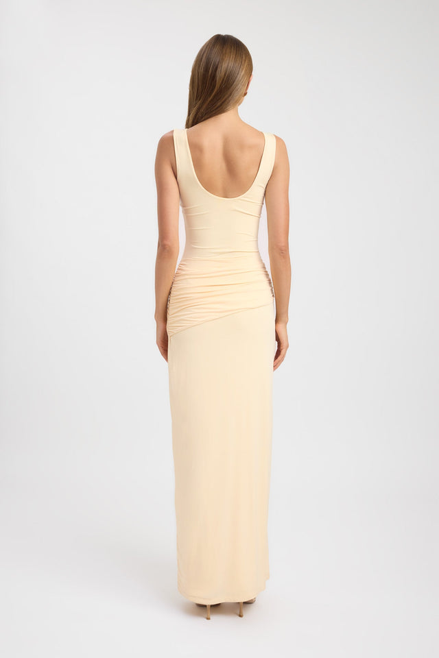 back Shara Maxi Dress Kookai Bodycon Maxi Fitted Scoopneck womens-dresses 