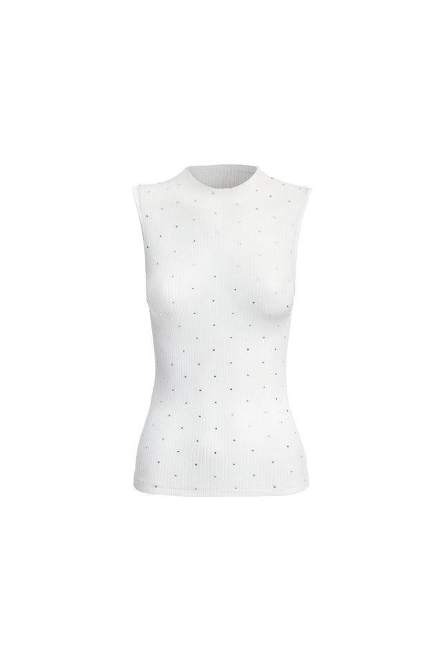 product Marcela Knit Top Kookai Fitted Highneck Sleeveless Womens-Blouse 