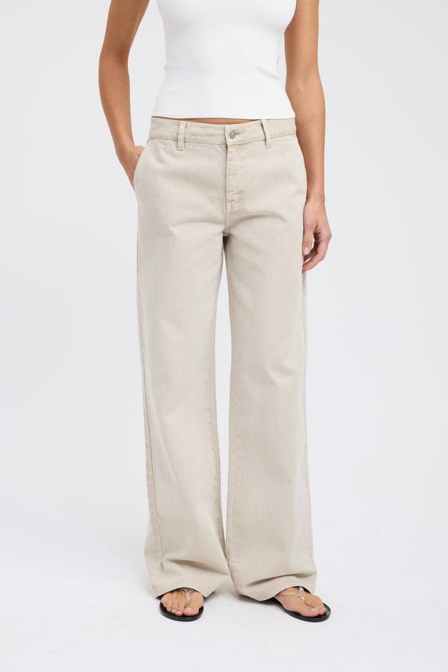 back Morris Jean Kookai Wide-leg Mid-rise womens-regular-pants 