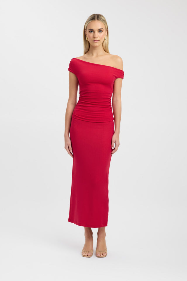 side Sloane Top Kookai Fitted Asymmetry Sleeveless Womens-Blouse 