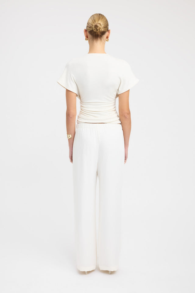 back Shae Top Kookai Fitted Plungeneck Short sleeves Womens-Blouse 