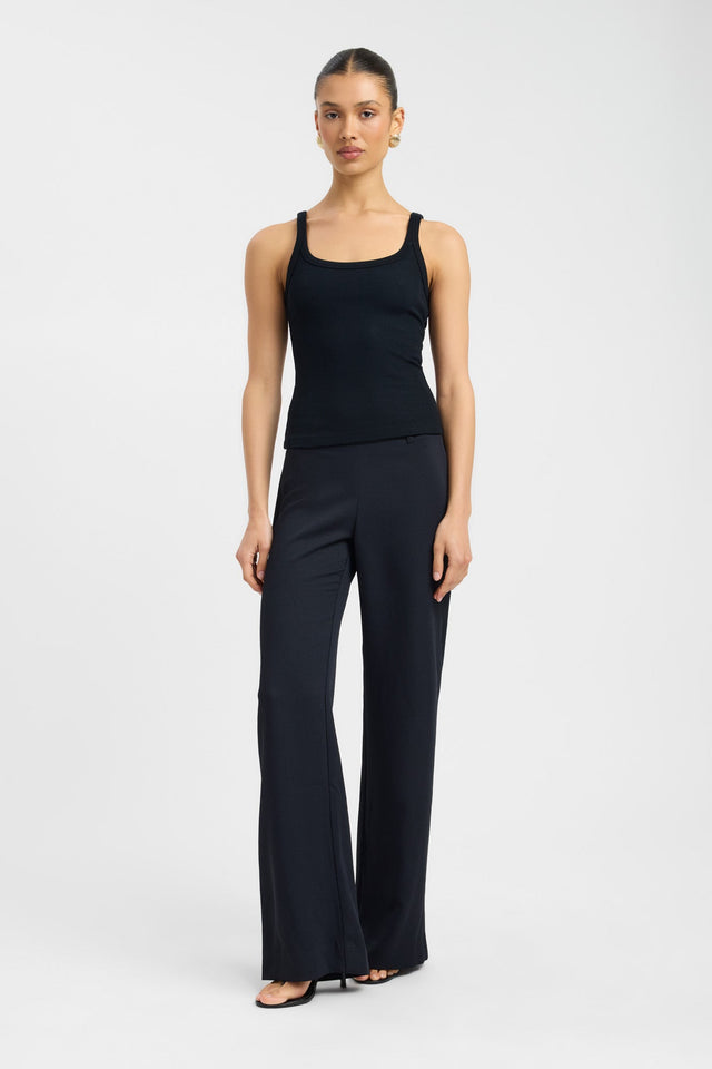 front Sienna Tank Kookai Fitted Squareneck Sleeveless Womens-Blouse 