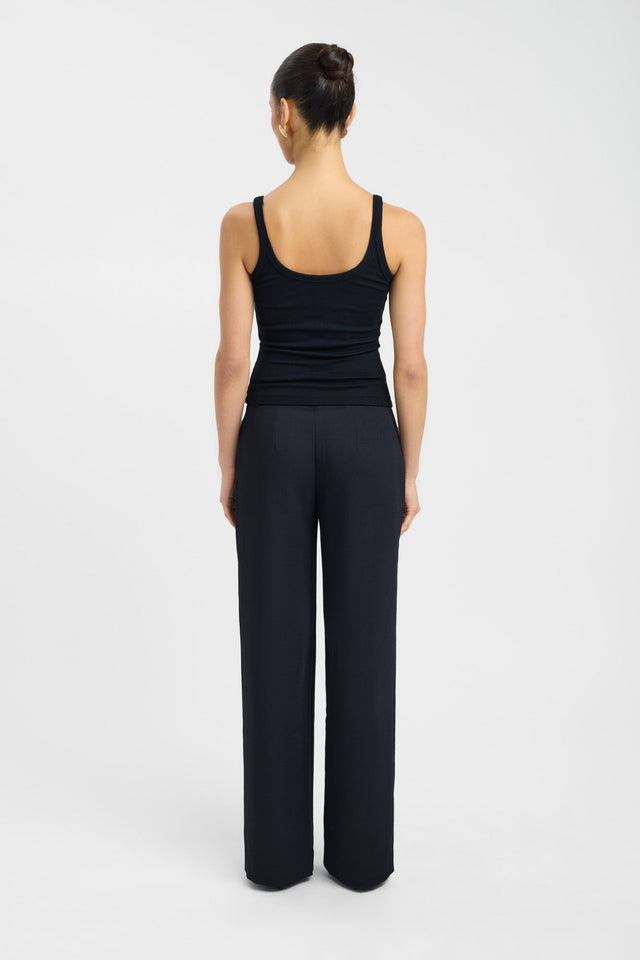back Sienna Tank Kookai Fitted Squareneck Sleeveless Womens-Blouse 