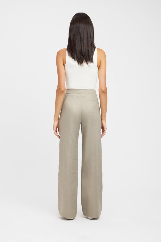 Palm Staple Pant Kookai Wide-leg High-rise dark grey womens-regular-pants 