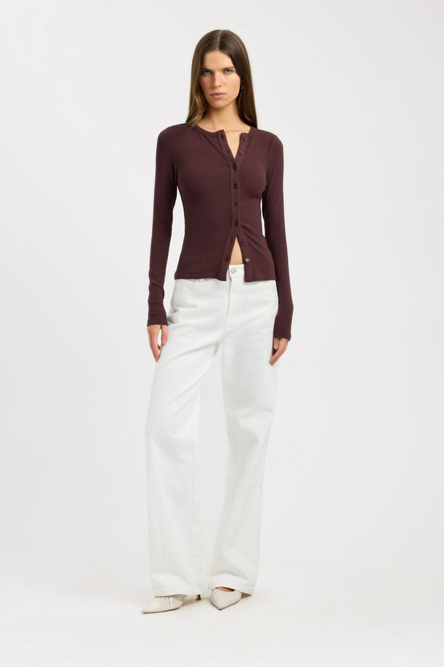 Bec Button Long Sleeve Top