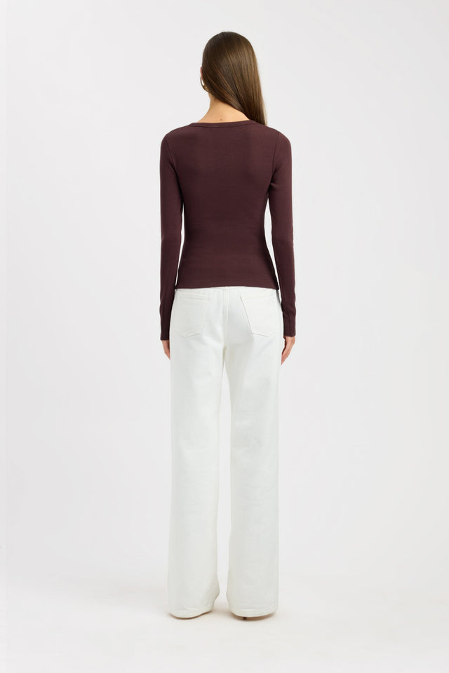 Bec Button Long Sleeve Top