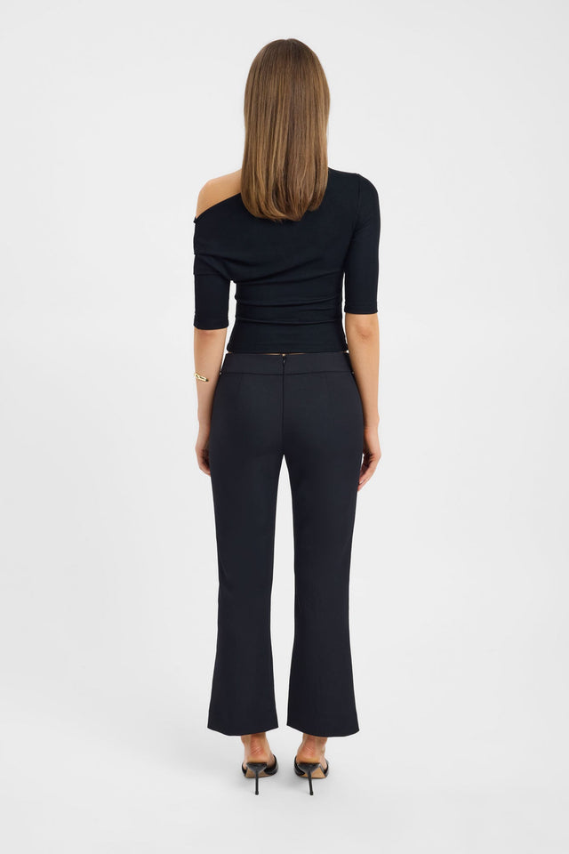 Presenting the Ariel Staple Pant in womens regular pants with high-rise waist and black back