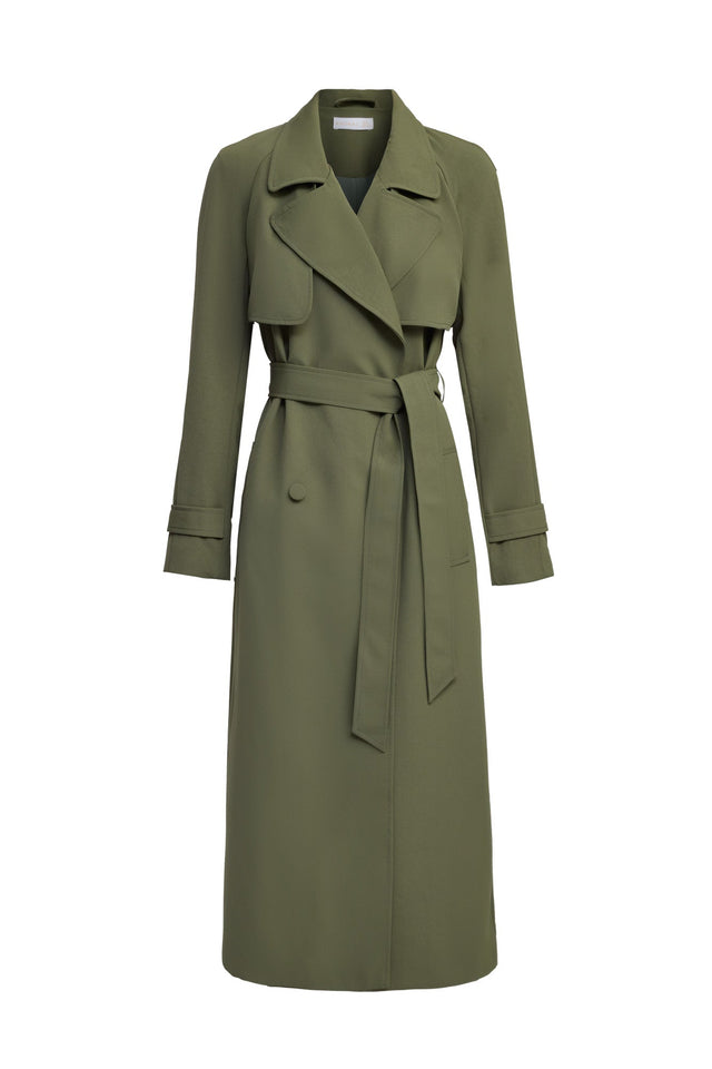 product Opal Trench Kookai Long sleeve Trench-coat Full length darkblue womens-coats-and-jackets 