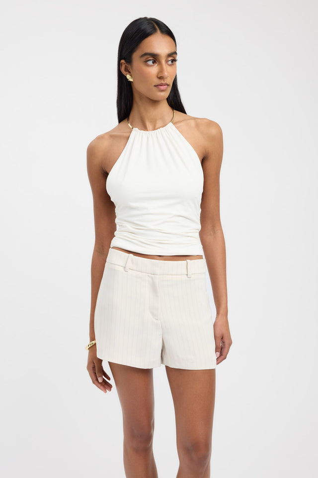 front Oslo Low Rise Short Kookai High-rise Relaxed grey womens-shorts 