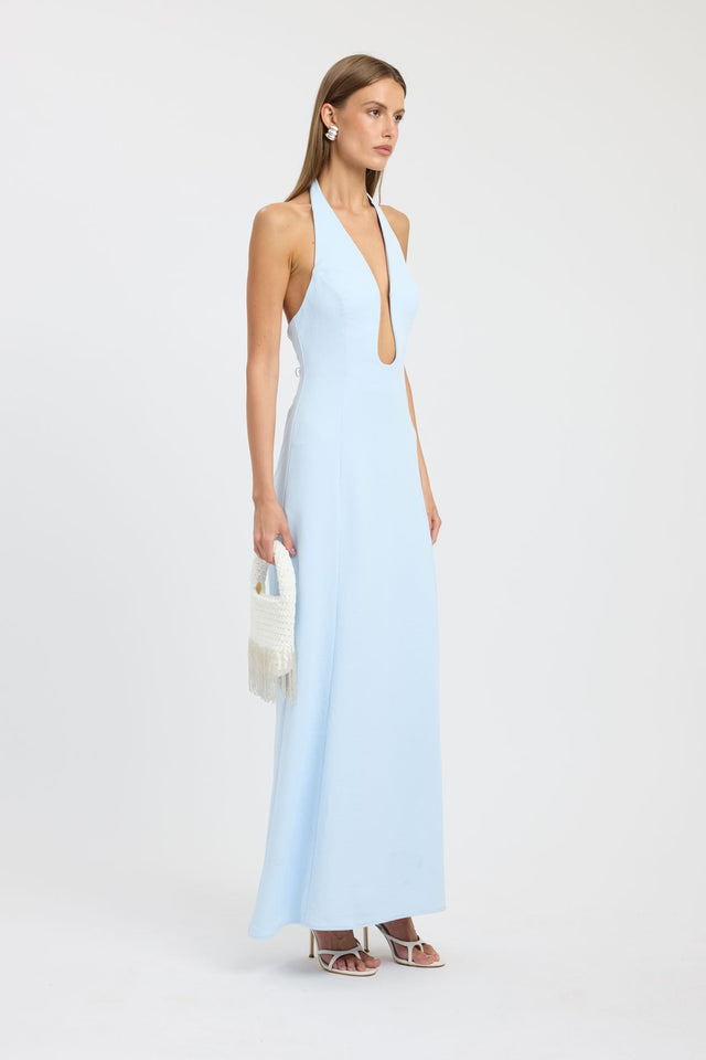 Oyster Low Cut Maxi Dress