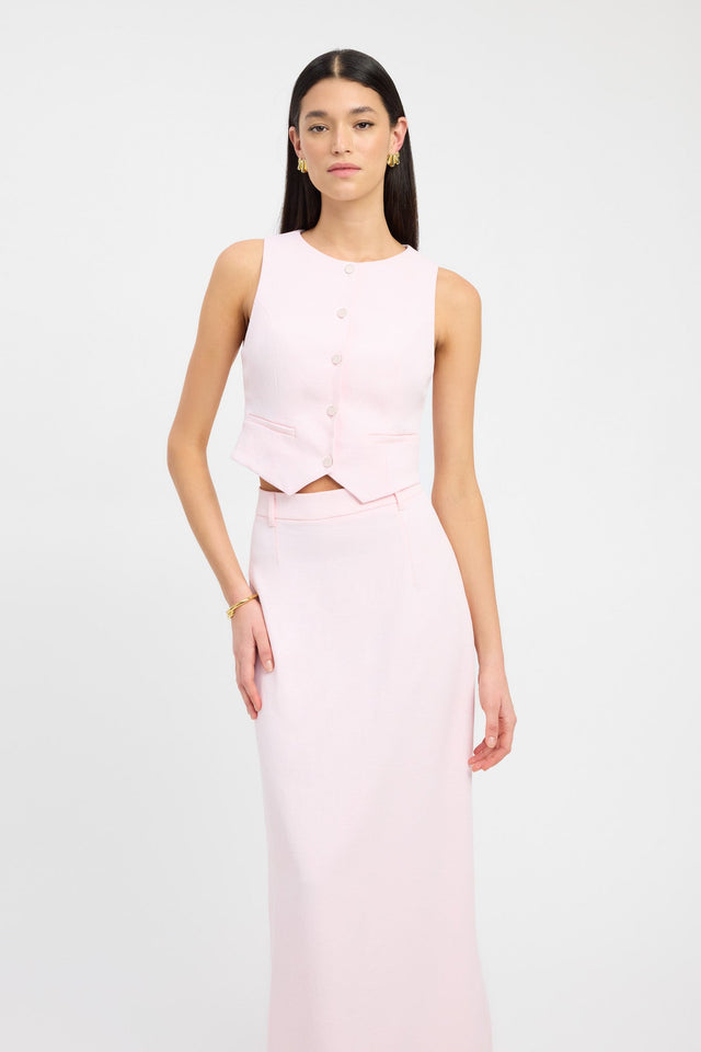 product Oyster Midi Skirt Kookai Straight Maxi white womens-skirts 