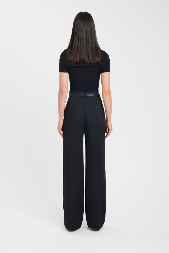 back Oyster Tailored Pant Kookai relaxed High-rise white womens-regular-pants 