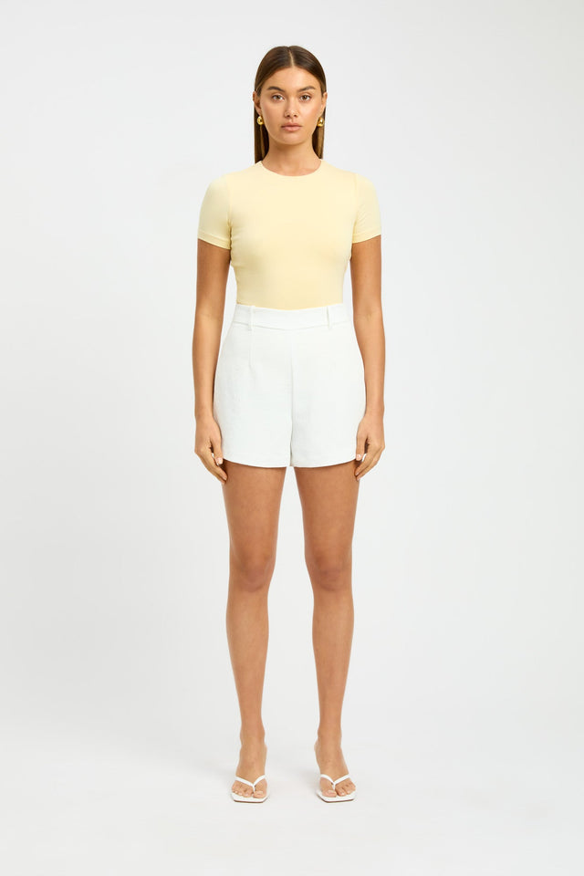 product Cruiser Crew Tee Kookai Square Fitted white womens-tees 