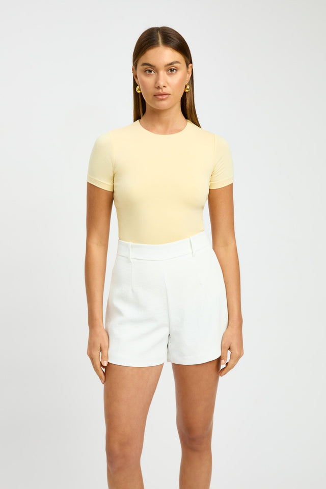 product Cruiser Crew Tee Kookai Square Fitted white womens-tees 