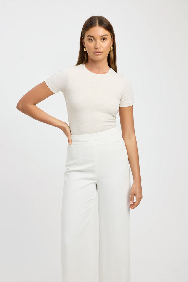 front Cruiser Crew Tee Kookai Fitted Roundneck Short sleeves Womens-Blouse 