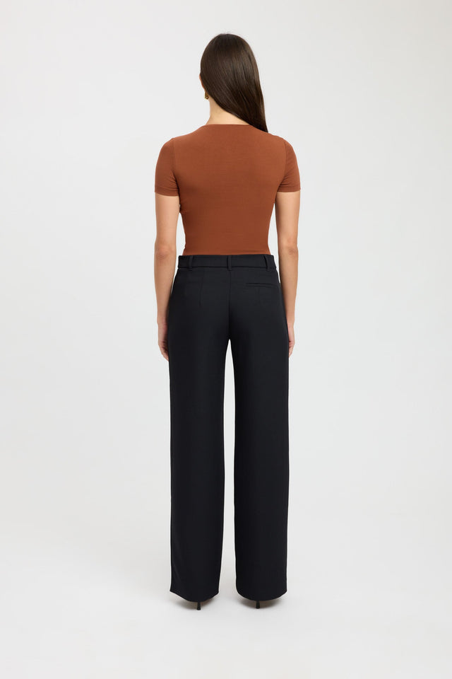 front Cruiser Crew Tee Kookai Fitted Boatneck Short sleeves Womens-Blouse 