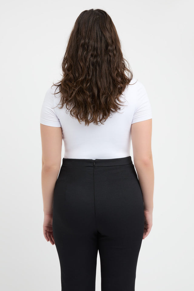 back Cruiser Crew Tee Kookai Crew neck Fitted black womens-tees 