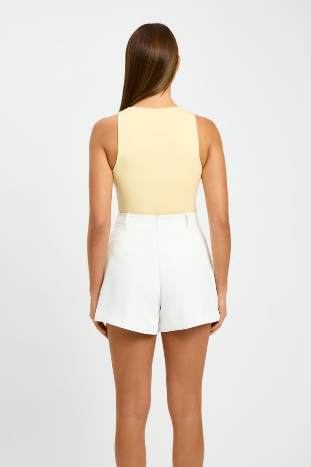 front Alpha Tank Kookai Fitted Highneck Sleeveless Womens-Blouse 