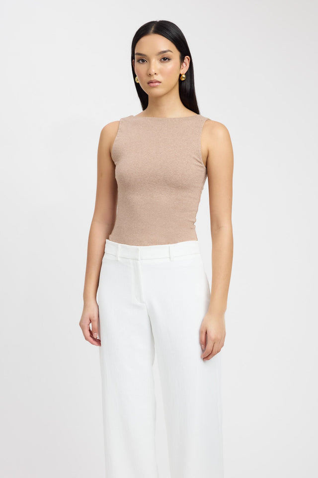 product Jordie Boat Tank Kookai Relaxed Strapless Round white womens-singlets 