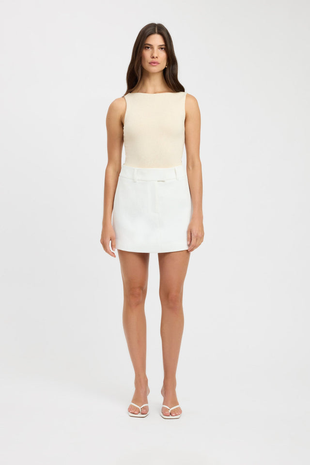 product Jordie Boat Tank Kookai Relaxed Thick strap white womens-singlets 