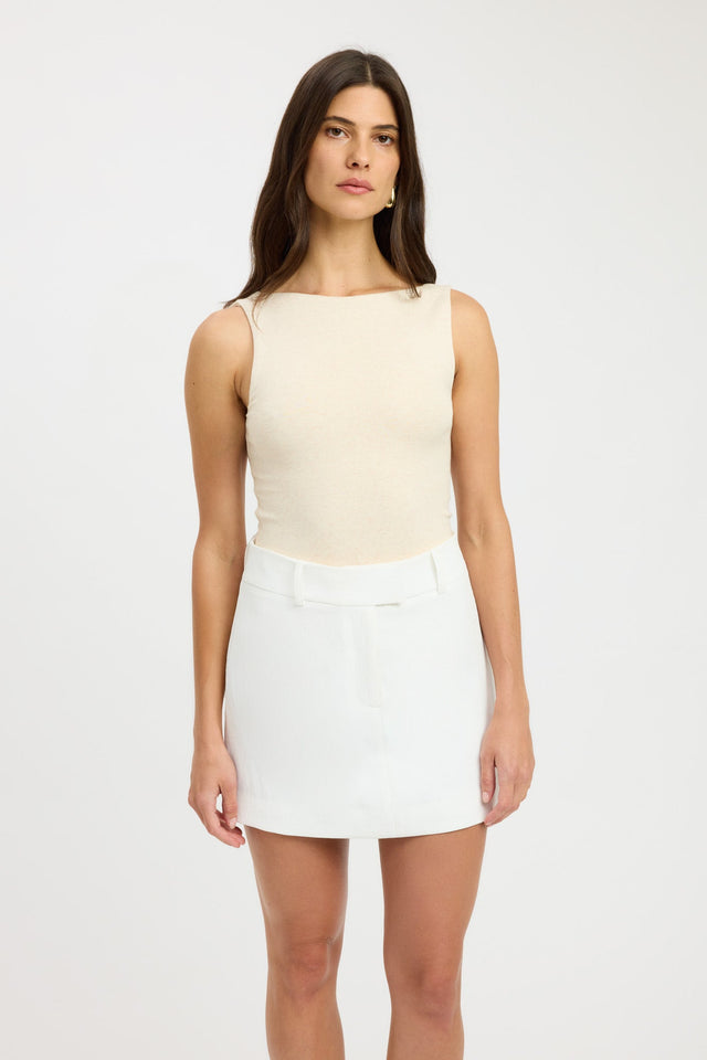 product Jordie Boat Tank Kookai Relaxed Thick strap white womens-singlets 