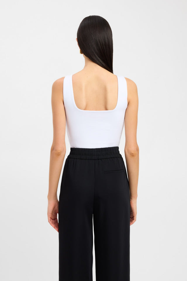 back Jordie Boat Tank Kookai Fitted Boat black womens-singlets 