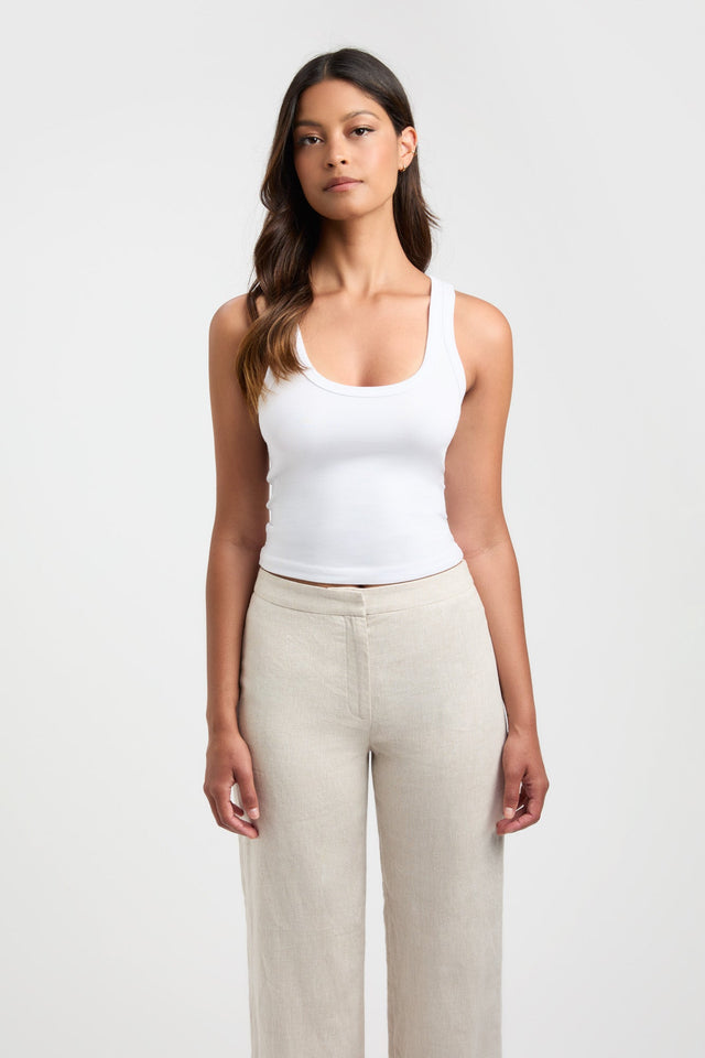 product Ness Tank Kookai Fitted Boatneck Sleeveless Womens-Blouse 