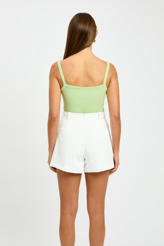 front Marzia Singlet Kookai Relaxed Thick strap white womens-singlets 