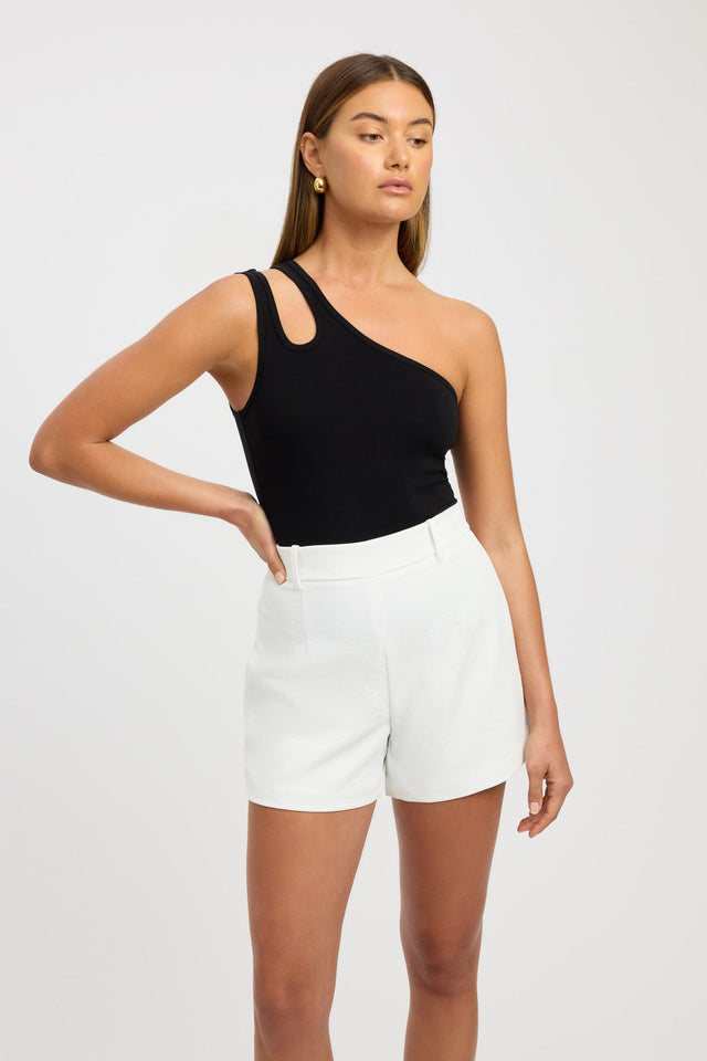 product Valery Tank Kookai Fitted Thick strap white womens-singlets 