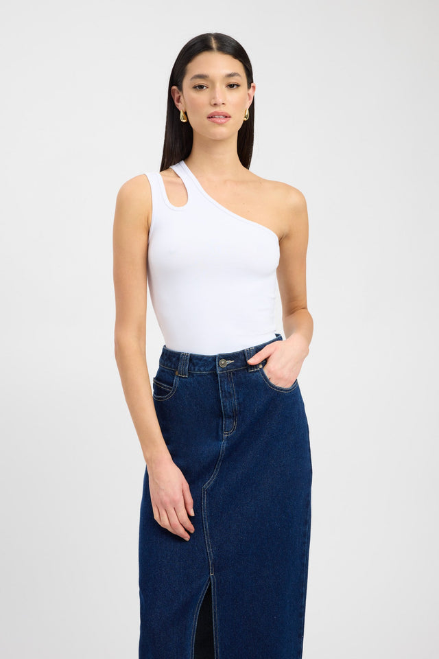 product Valery Tank Kookai Fitted Asymmetry Sleeveless Womens-Blouse 