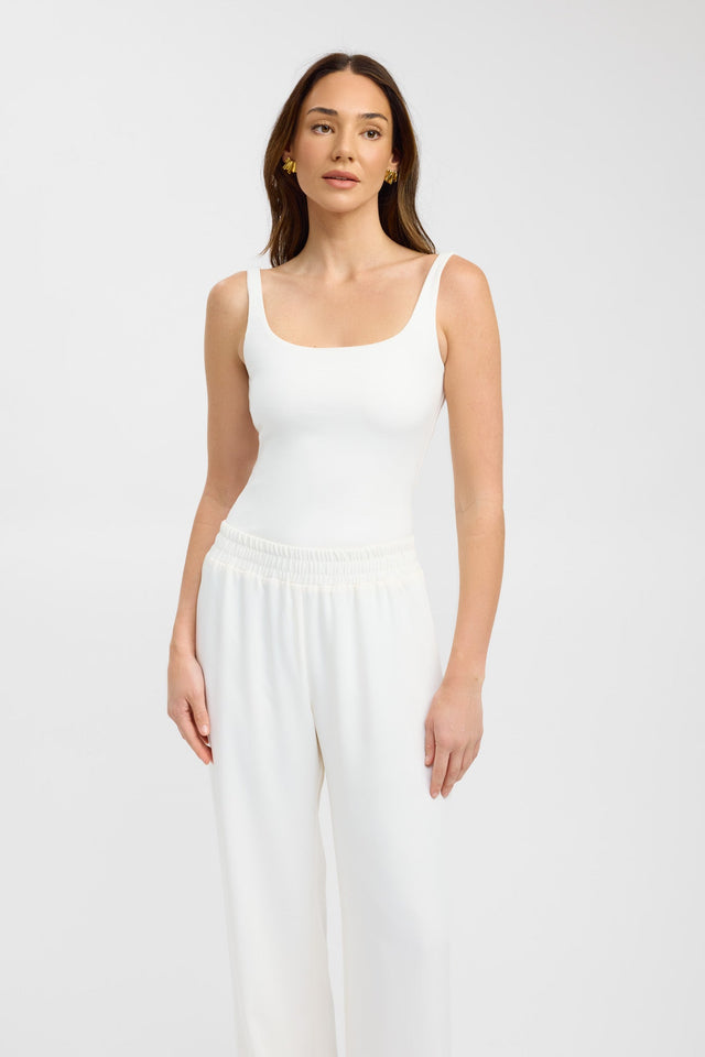 front Arden Tank Kookai Fitted Squareneck Sleeveless Womens-Blouse 