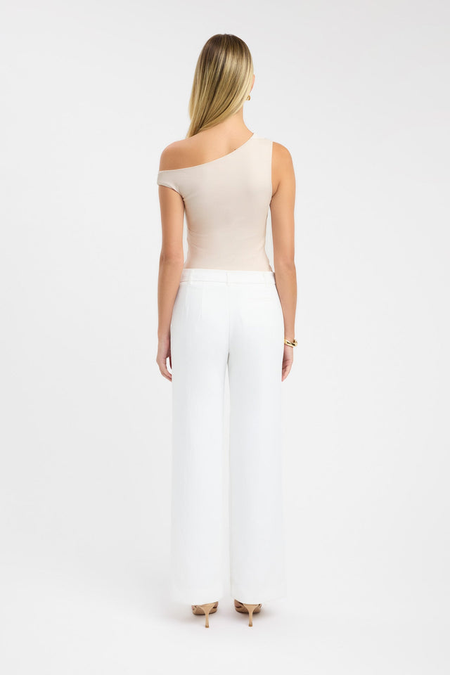back Greta Top Kookai Fitted Asymmetry Sleeveless Womens-Blouse 