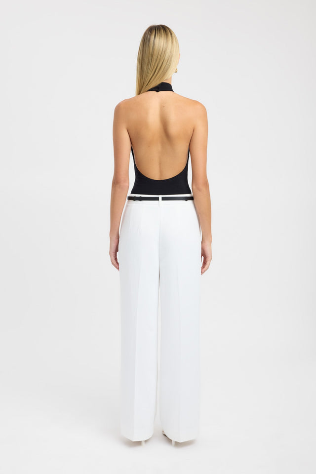 back Eva Bodysuit Kookai Fitted Roundneck Sleeveless Womens-Blouse 