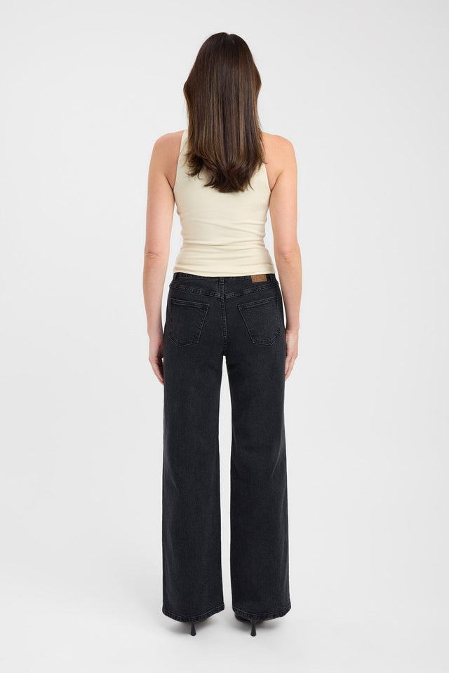 back Nadia Top Kookai Fitted Highneck Sleeveless Womens-Blouse 