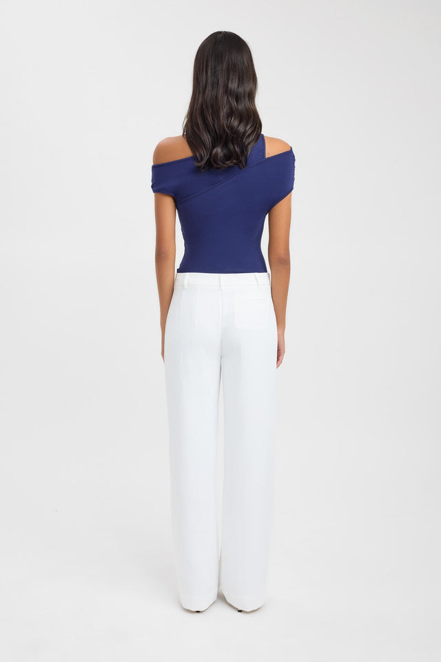 back Atis Asymmetric Top Kookai Fitted Asymmetry Short sleeves Womens-Blouse 