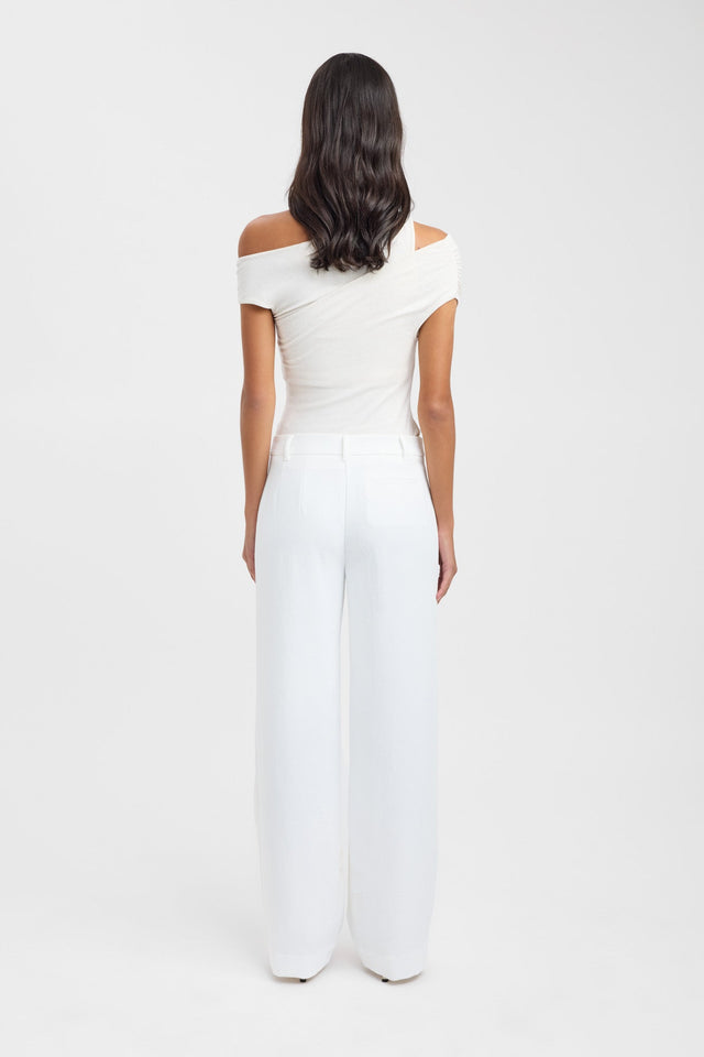 back Atis Asymmetric Top Kookai Fitted Asymmetry Short sleeves Womens-Blouse 