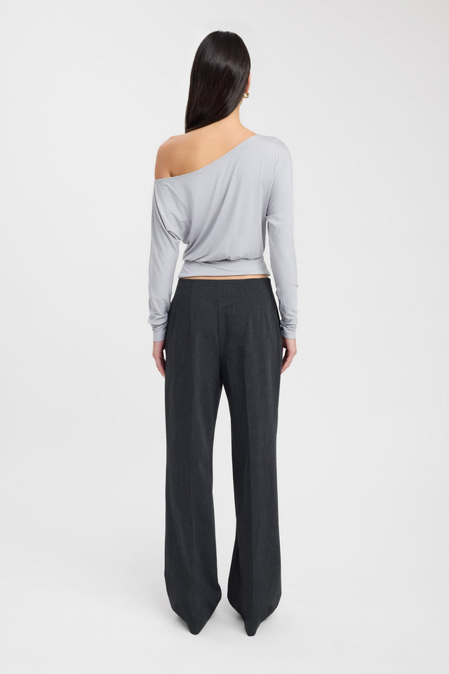 back Anders Top Kookai Relaxed Asymmetry Long sleeve Womens-Blouse 