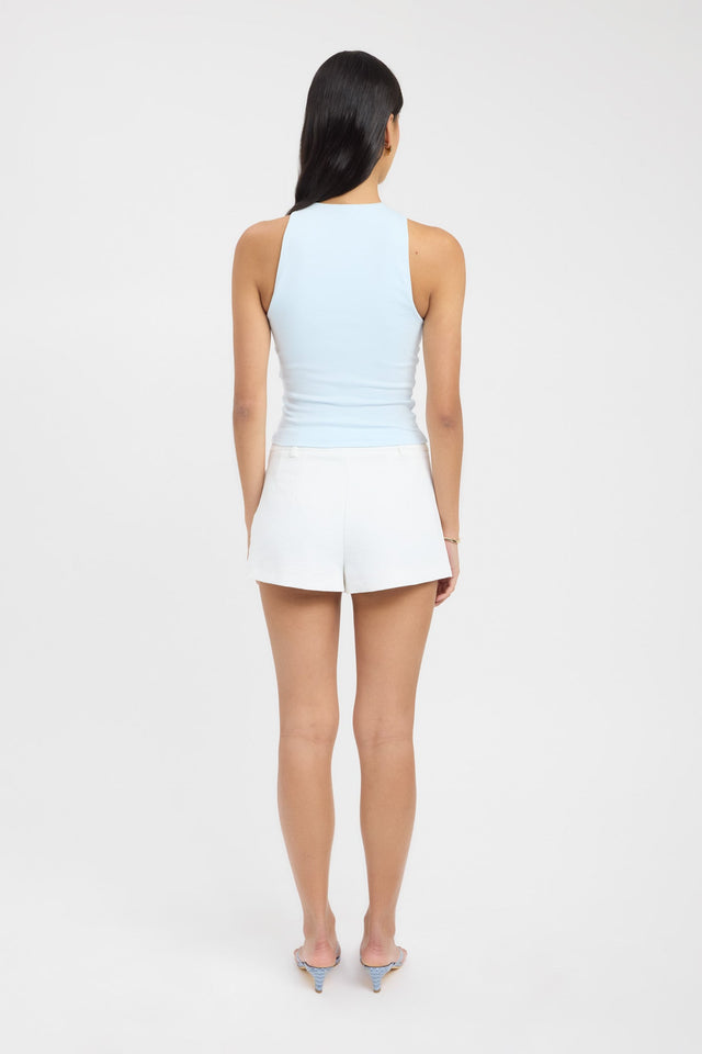 back Nadia Top Kookai Fitted Asymmetry Sleeveless Womens-Blouse 