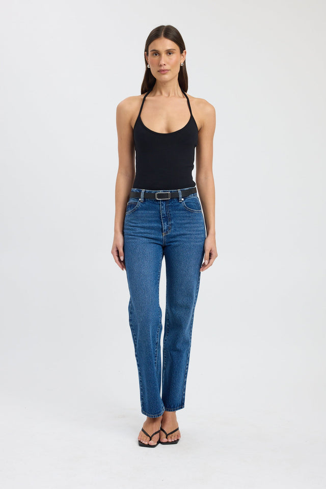 side Kristy Scoop Tank Kookai Fitted Thin strap Scoop womens-singlets 