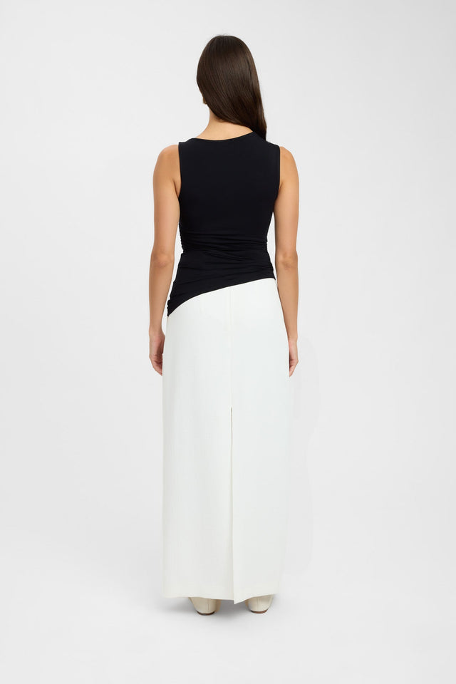 back Alannah Top Kookai Relaxed Thick strap Round white womens-singlets 